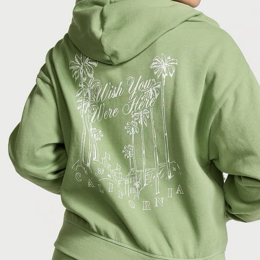 Victoria’s Secret•Wish you were here•PINK•Campus Hoodie Jacket Sweatshirt XXL